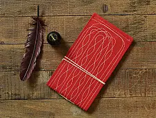 Bahi khata Red diary ☙ 31 { 13.5 X 8 in }