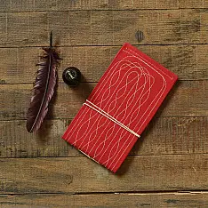 Bahi khata Red diary ☙ 31 { 13.5 X 8 in }