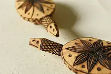 Burn Art | Tribal Wooden Art Pieces - Turtles (Set of Two)