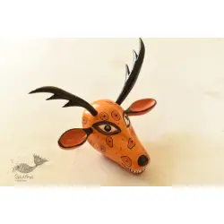 Handmade Wooden Mask ~ Deer