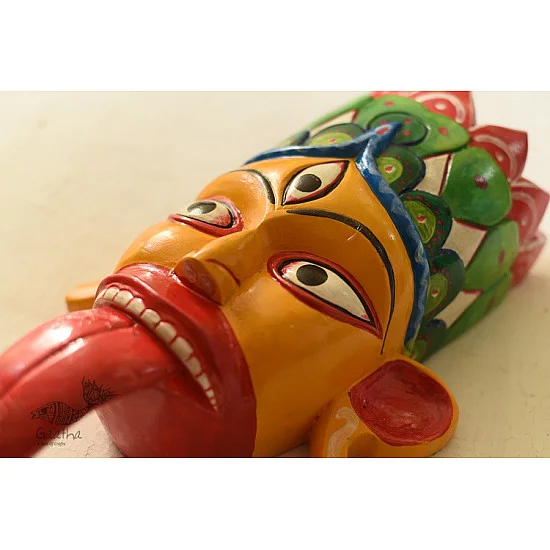 shop handmade wooden mask - Tribal God