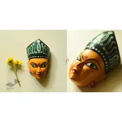 Handmade Wooden Mask - Tribal Goddess