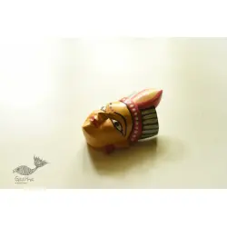 Handmade Wooden Mask - Tribal Woman (C)