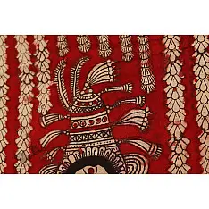 Sacred cloth of the Goddess- Nageshvari Maa ( 60" x 68")