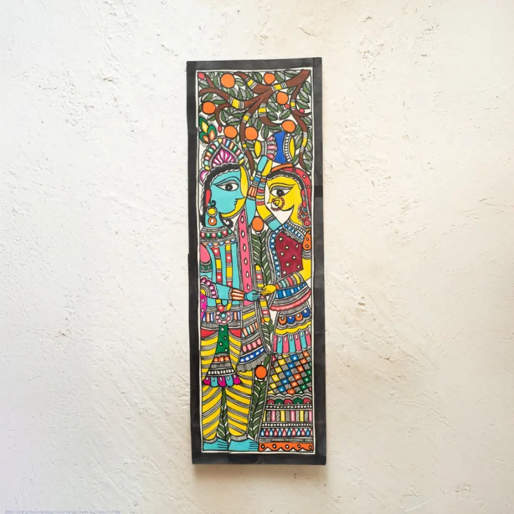 shop Madhubani Painting - Radha Krishna
