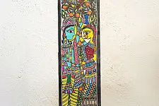 Madhuban . मधुबन ❁ Madhubani Painting - Radha Krishna