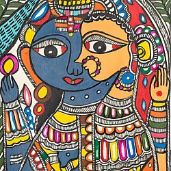 Madhuban . मधुबन ❁ Madhubani Painting - Ardhanarishvara