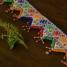 Shubh-Laabh | Glass Bead Door Toran - Triangle Design