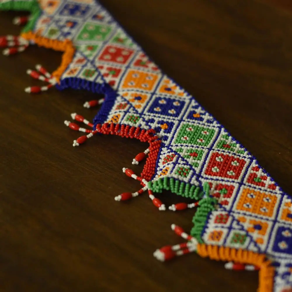 shop handmade Glass Bead Door Toran Triangle Design