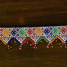 Shubh-Laabh | Glass Bead Door Toran - Triangle Design