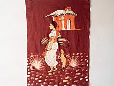 Batik Painting ~ A Tribal Girl