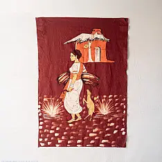 Batik Painting ~ A Tribal Girl