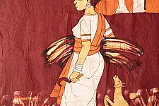 Batik Painting ~ A Tribal Girl