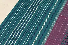 Sadaa . सदा ✡ Begampuri Cotton Purple Saree With Green Pallu