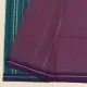 shop Begampuri Cotton Purple Saree With Green Pallu