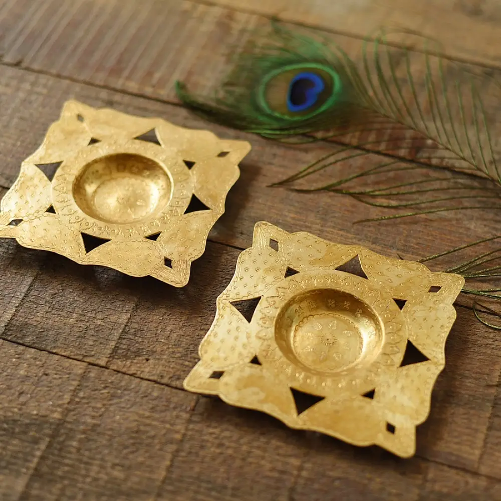 shop Brass Handcrafted  T-Light Holder
