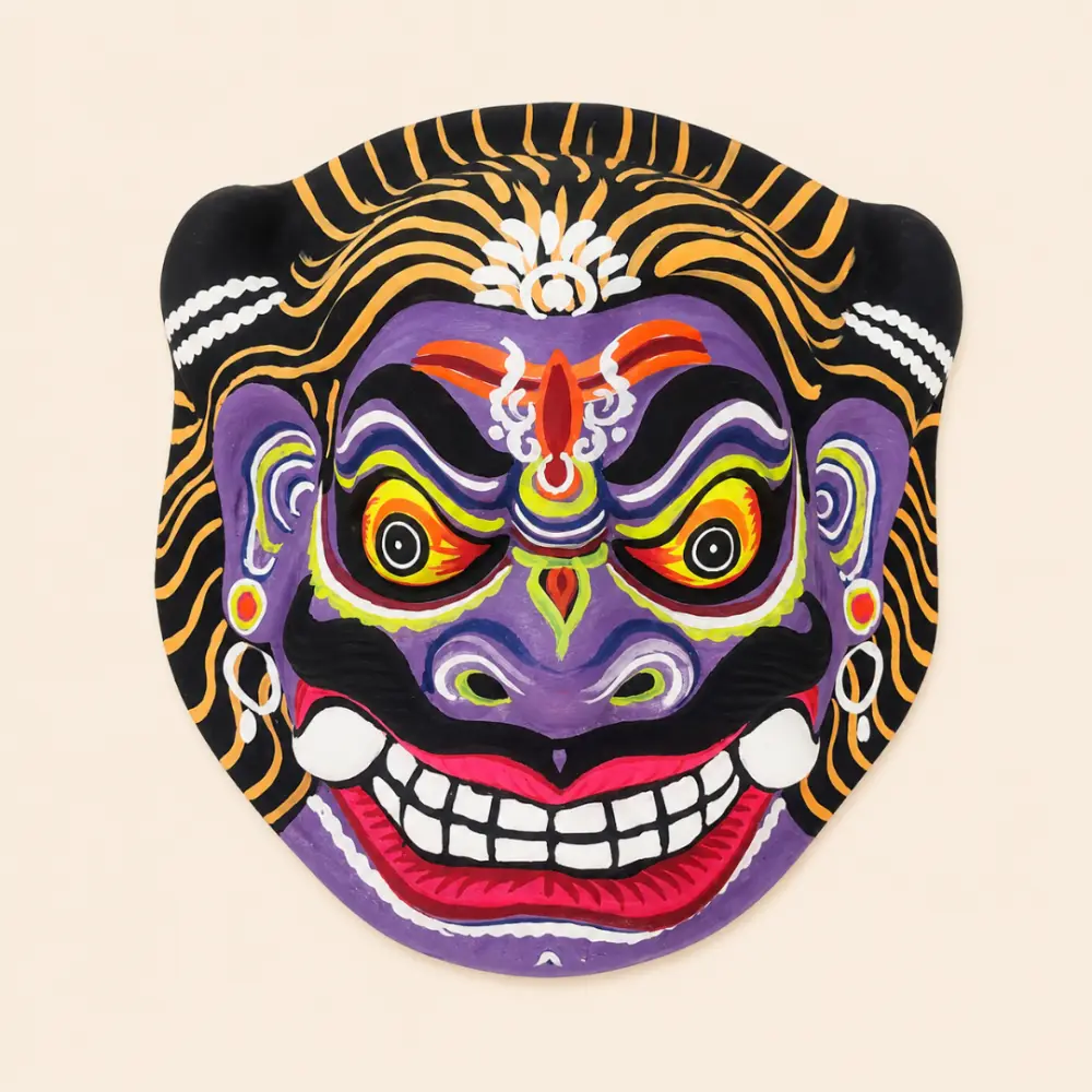 shop Handmade Paper Mache Chhau Mask - Asura