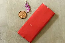 Handlom Cotton Saree | IKAT Pallu { Red }