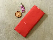 Handlom Cotton Saree | IKAT Pallu { Red }