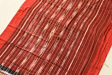 Handlom Cotton Saree | IKAT Pallu { Red }