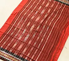 Handlom Cotton Saree | IKAT Pallu { Red }