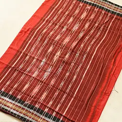 Handlom Cotton Saree | IKAT Pallu { Red }