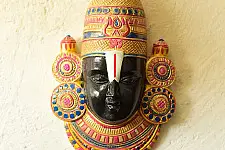 Handmade Wooden Mask - Balaji