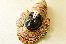 Handmade Wooden Mask - Balaji