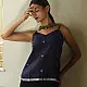 buy Handloom Jamdani Dark Blue Sleeveless Top 