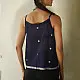 buy Handloom Jamdani Dark Blue Sleeveless Top 