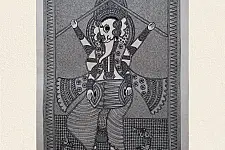 Aripan | Madhubnai Painting - Ganesha