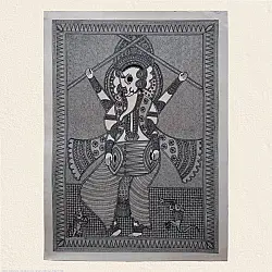 Aripan | Madhubnai Painting - Ganesha