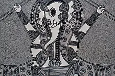 Aripan | Madhubnai Painting - Ganesha