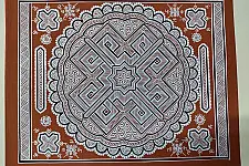 Mandana Art Painting | Geometric Mandana Design