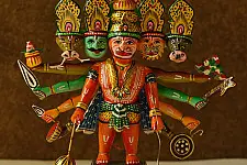 Wooden Toys | Panch Mukhi Hanuman