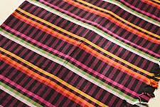 Sadaa . सदा ✡ Begampuri Handloom Cotton Saree - Multi-Color Plaid Checks 