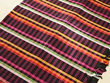 Sadaa . सदा ✡ Begampuri Handloom Cotton Saree - Multi-Color Plaid Checks 