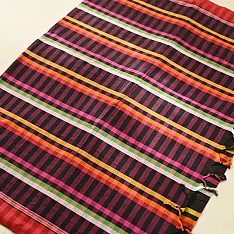 Sadaa . सदा ✡ Begampuri Handloom Cotton Saree - Multi-Color Plaid Checks 