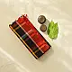  handloom begampuri pure cotton saree in black with vibrant multi-color yellow red green and white plaid check patterns   