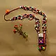 Handmade Tribal Bead & Embroidered Necklace 