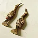 shop Rustic Handmade Wood Burning Art - Bird Herons (Set of Two)
