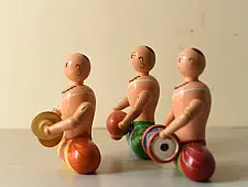 Etikoppaka | Wooden Toy ~ Band (Set of Three)
