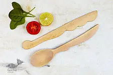 Purnak ✼ Udayagiri Wooden Cutlery - Set of Tow ✼ { 10 }
