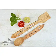 Purnak ✼ Udayagiri Wooden Cutlery - Set of Tow ✼ { 15 }