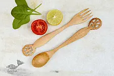 Purnak ✼ Udayagiri Wooden Cutlery - Set of Tow ✼ { 5 }