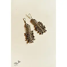 Kanupriya | Tribal / Vintage Jewelry - Long Earring with Goongru