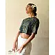 buy ajrakh hand block printed Crop Top