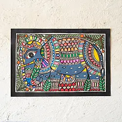 Madhuban . मधुबन ❁ Madhubani Painting - Gajraj