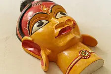 Handmade Wooden Mask ~ Durga