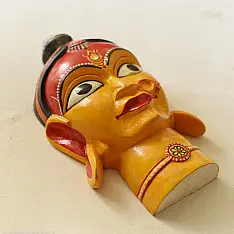 Handmade Wooden Mask ~ Durga